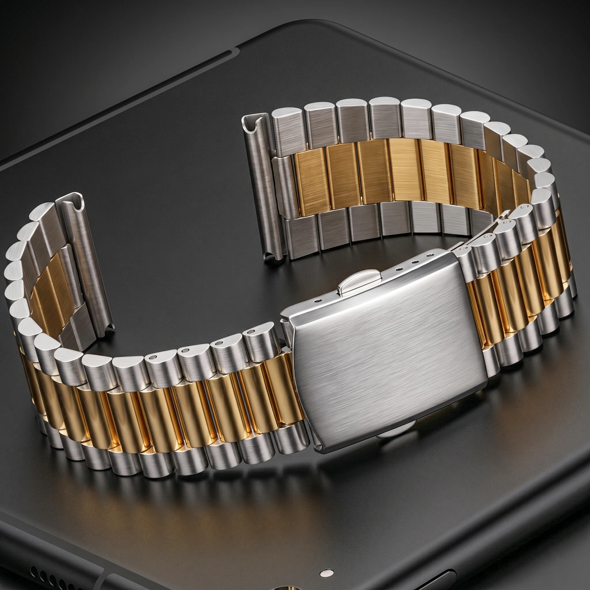 

316L Stainless Steel Watch Band Bracelet Silver Gold Women Watchbands 12mm 14mm 16mm 18mm 20mm Clock Wrist Strap Clasp