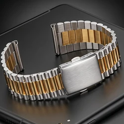316L Stainless Steel Watch Band Bracelet Silver Gold Women Watchbands 12mm 14mm 16mm 18mm 20mm Clock Wrist Strap Clasp