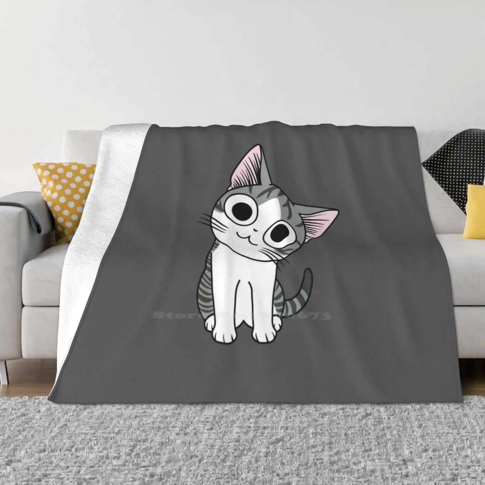 Chi! Fashion Soft Warm Throw Blanket Sweet Home Chihuahuas Cat Neko A Life Japanese Manga Amusing Optical Illusion Hooked Cute