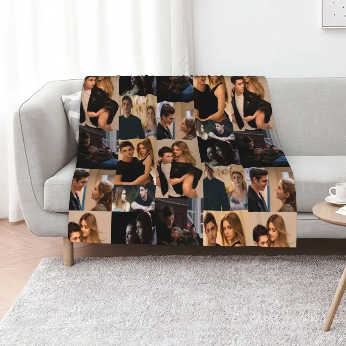 Hessa Photo Edit Throw Blanket halloween Designers Plush Giant Sofa Single Sofa Blankets