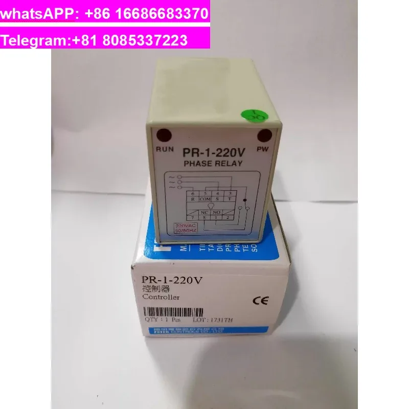 AC 220V Phase Failure Relay 3 Phase Sequence Monitor PR-1 Type Motor Protection Control Switch Accessories