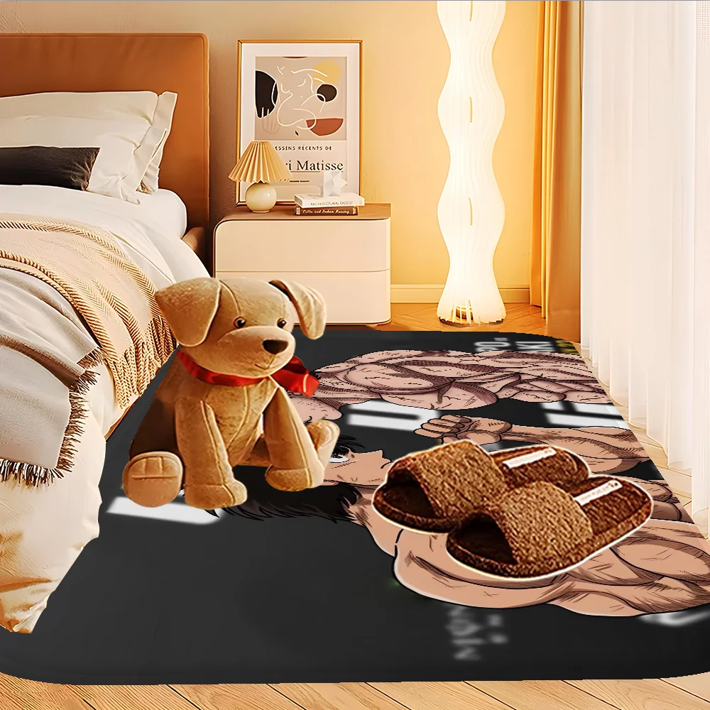 باكي هانما يوجيرو مانغا سجادة أرضيات الشمال نمط المنزل ممسحة الحمام المرحاض الحصير غرفة نوم فندق ديكور حصيرة #2