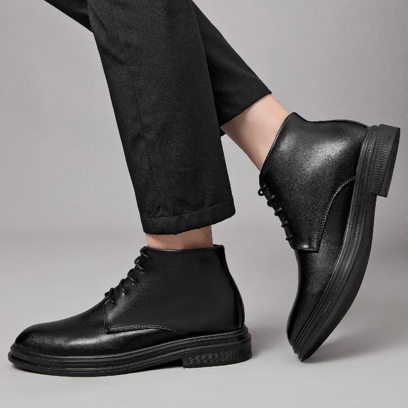 

Brand 2026 Men Dressing Shoes Formal for Men's Casual Shoe Leather Social Wedding Designer Pointed Toe Black Office Shoes
