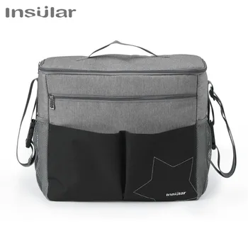 Insular Mommy Diaper Bags Mother Large Capacity Travel Nappy Backpacks with Anti-loss…