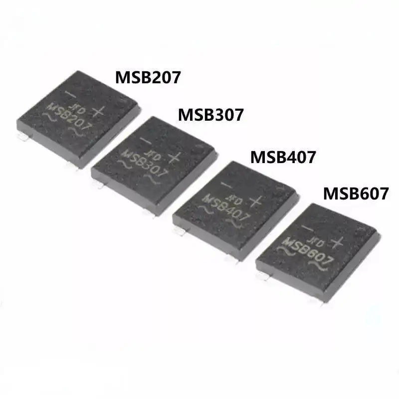 5PCS Rectifiers MSB MSB207 MSB307 MSB407 MSB607 SMD UMSB-4 2A 1000V 3A 4A 6A 1000V ultra-thin rectifier bridge original