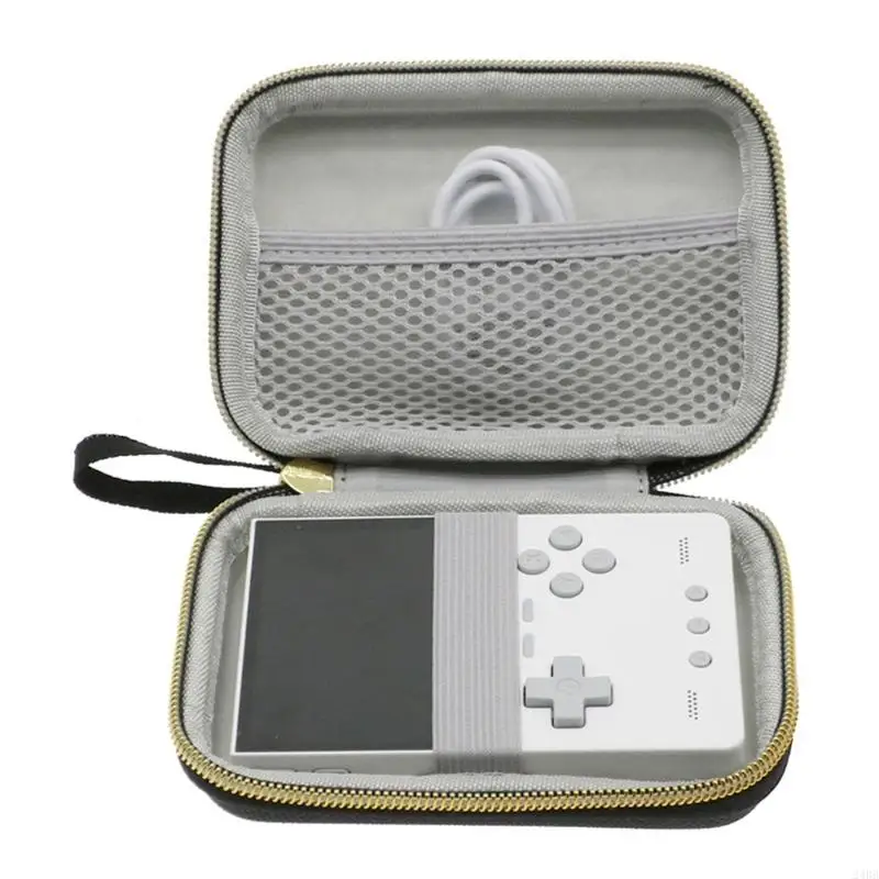 Protector Case Storage Box for Trimui Brick Scratchproof EVA Bag Handheld Game Console Carrying Case with Pocket Black 24BB