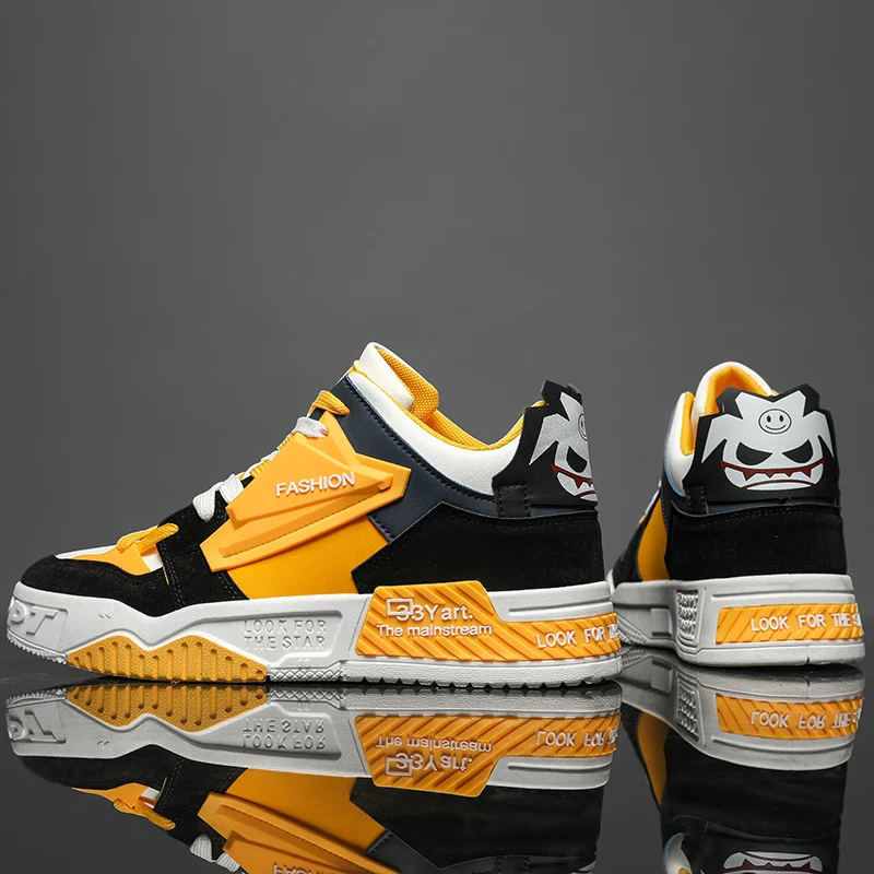 Middle-High Top Parent-Child Shoes 2024 New Student Trend All-Match Non-Slip Leisure Sports Thick Sole Street Dance Board Shoes