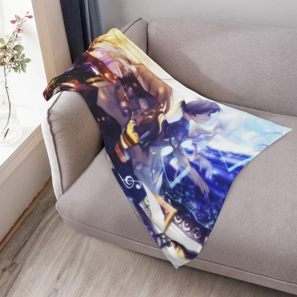 كذبتك في 2 أبريل رمي بطانية أرائك عصرية وأسرة شتوية وبطانيات ريتروس للسفر #3