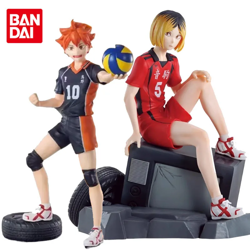 Bandai Original Haikyuu!! Hinata Shoyo Kozume Kenma The Decisive Battle of Garbage Dump Anime Action Figures Toys Gift