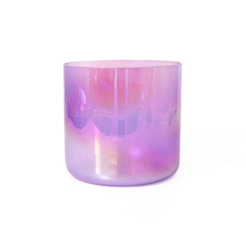 Purple Jade Crystal Singing Bowl Crystal Music Bowl Chant Bowl Percussion Instrument Yoga Healing Singing Bowl