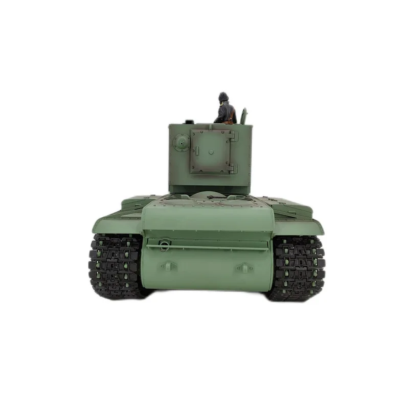 Henglong tanque con control remoto KV-2 puede lanzar pistas para fumar, modelo militar eléctrico grande para adultos, coche de juguete para niños