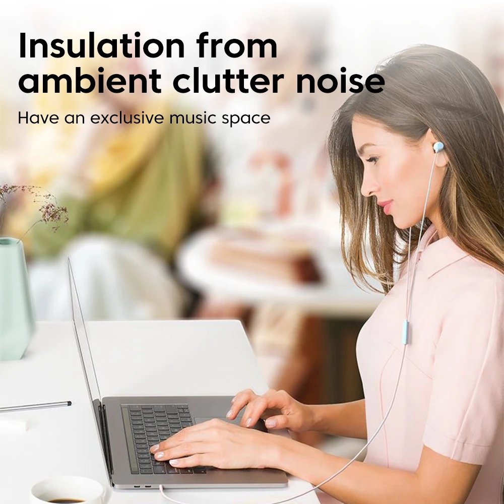 OLAF 3.5mm Jack In Ear Fones de ouvido com fio de duas cores com microfone Fones de ouvido esportivos HIFI Handsfree Cabo Fones de ouvido para smartphone Android