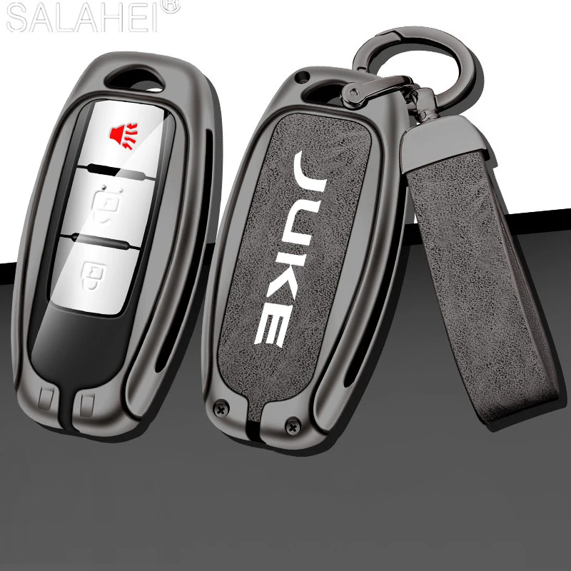 

for Nissan JUKE F15 F16 Zinc Alloy Car Key Case Key Cover Custom Logo Protection Shell Keychain Keyless Interior Car Accessories