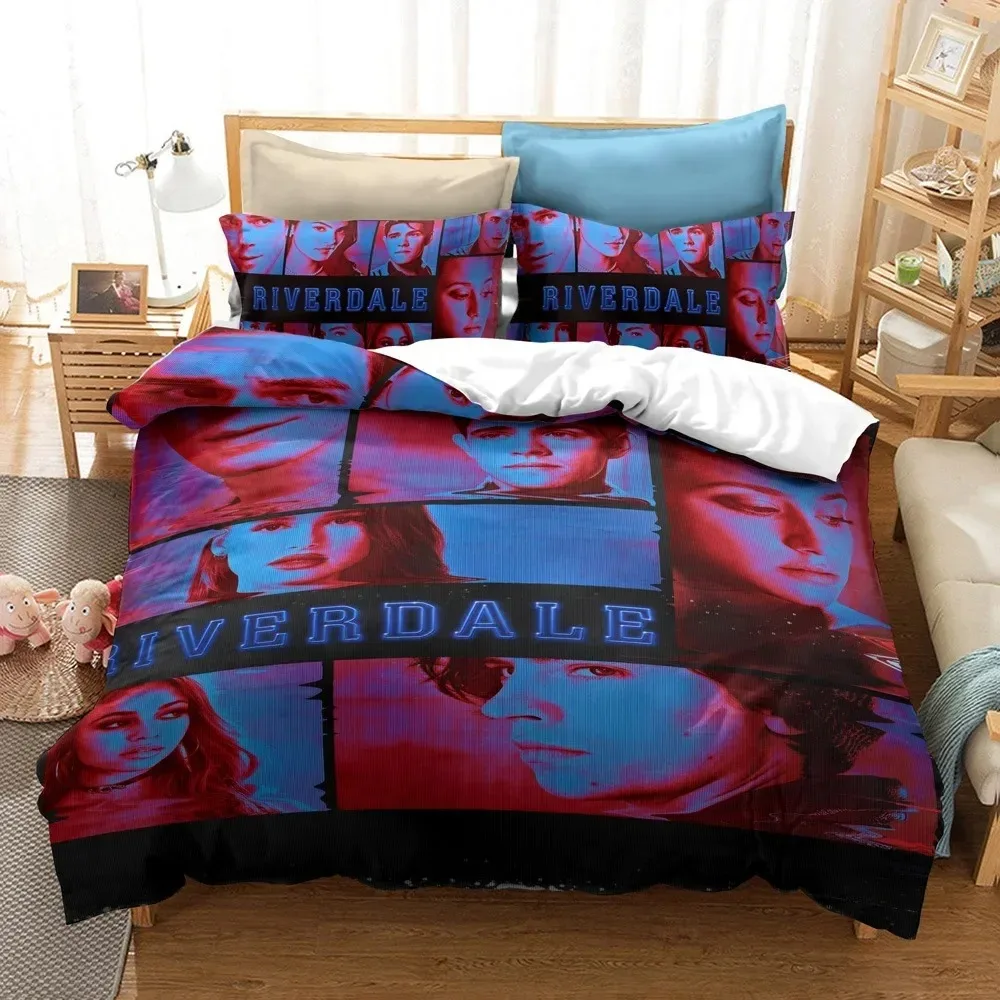 

3D Printed Tv Riverdale Bedding Set Duvet Cover Bedroom Comforter Covers Single Twin King Size Quilt Cover Home Textile
