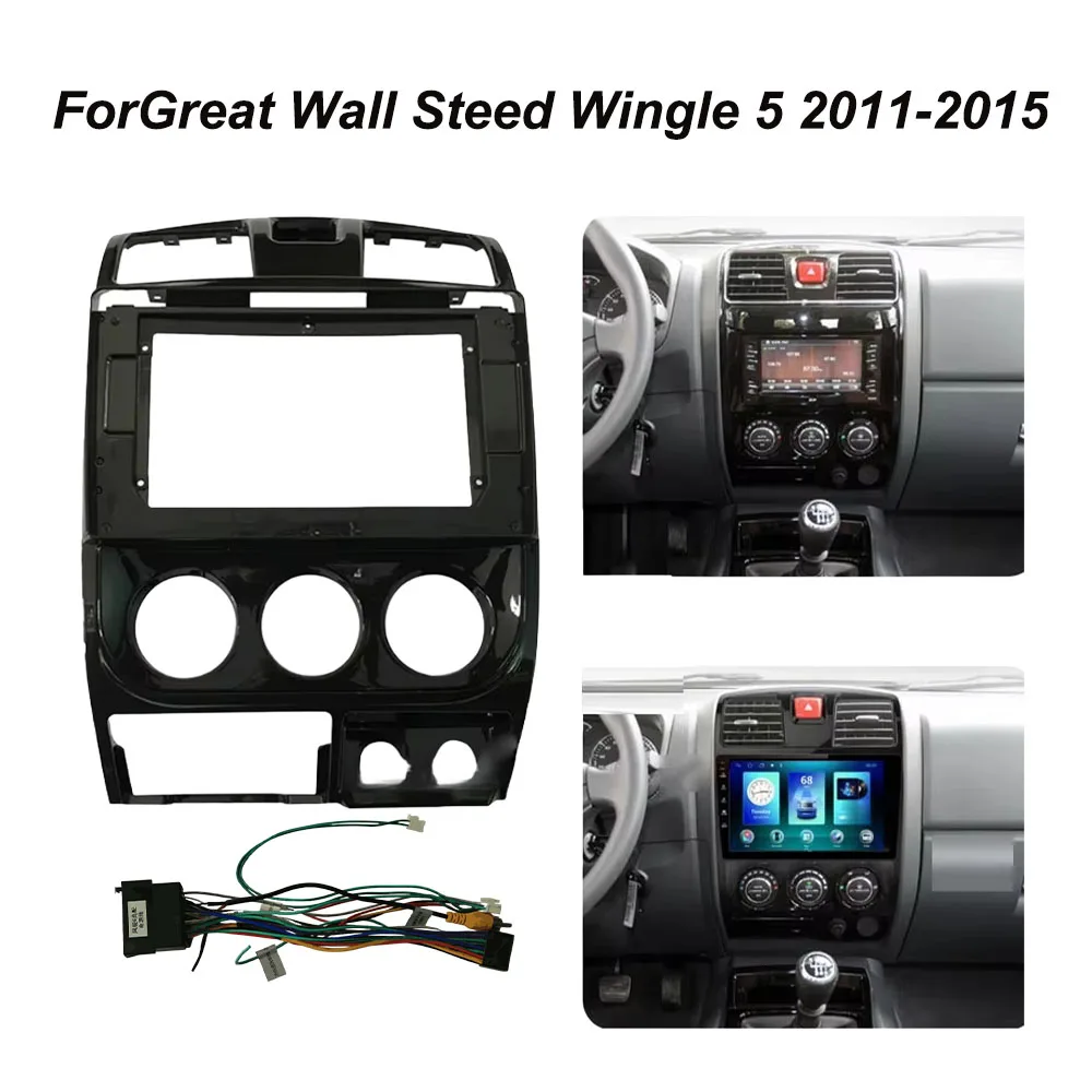 10.1 Inch 2DIN Car Audio Installation Panel Kit for Great Wall Wingle 3 & 5 2009-2016 Fasica Dash Fitting Frame Radio Fitment