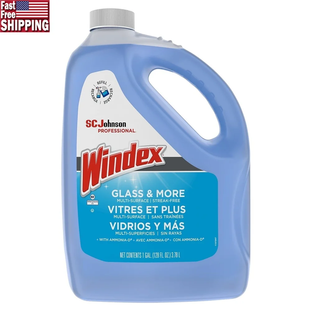 

Очиститель стекол Ammonia-D, 1 галлон, формула без полос, не утопляющая стоимость, пакет для окон, хромированные зеркала из нержавеющей стали, очки