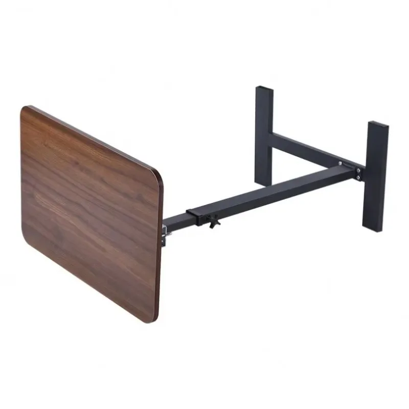 طاولة بجانب السرير قابلة للطي بارتفاع قابل للتعديل وطاولة كمبيوتر محمول مع عجلات #5