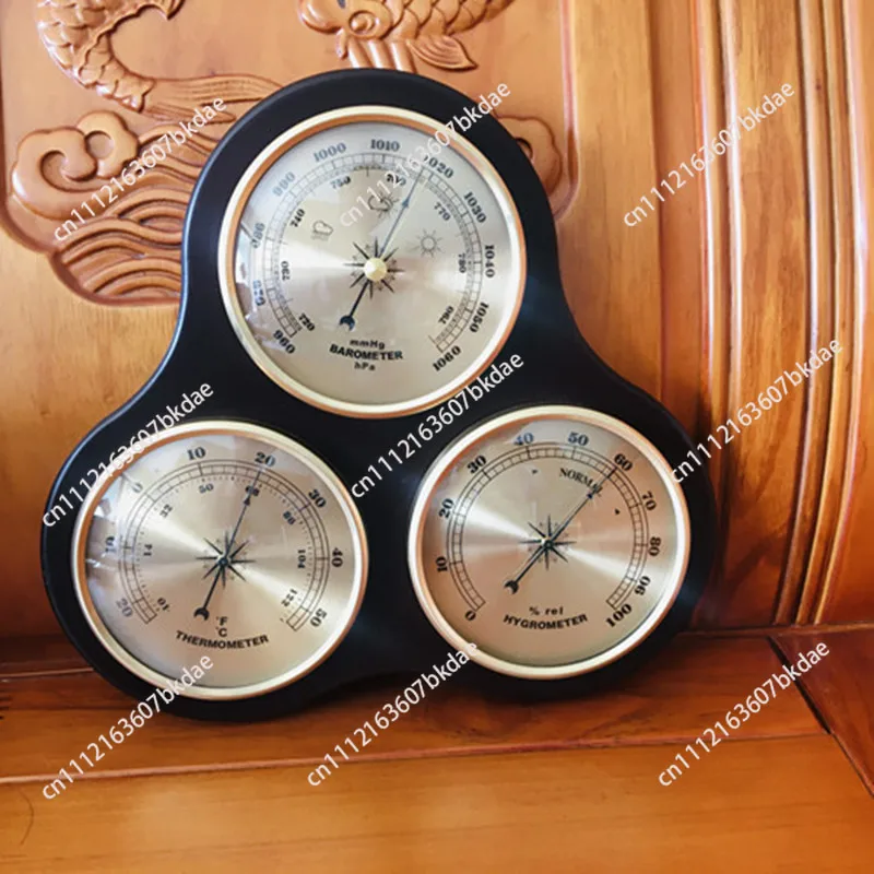 Automatic Thermometer, Barometer, Multi-Function, Hygrometer, High Quality, Hanging Table, Wooden Table Time, Can Be Office