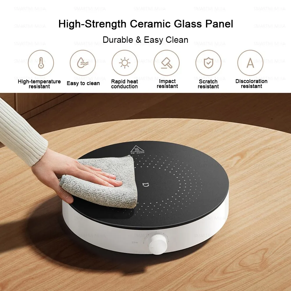 XIAOMI MIJIA طباخ التعريفي N1، 2100 واط عالي الطاقة، 6 مستويات حرارية، 8 حماية أمان، سهل التنظيف، إصدار صيني مع محول