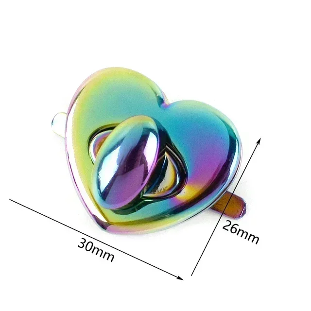 2/4 Stücke Regenbogen Metall Verschluss Drehen Twist Tasche Schloss Dekoration Schnalle Geldbörse Handtaschen Leder Taschen Verschluss Handwerk Hardware Zubehör