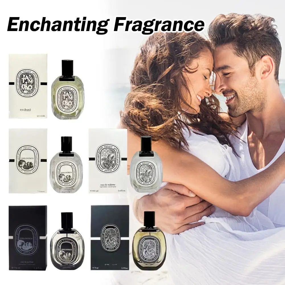 75/100ml Perfume de alta calidad hombres mujeres fragancia duradera Spray Unisex Parfums planta fresca fragancia Floral Perfumes de feromonas