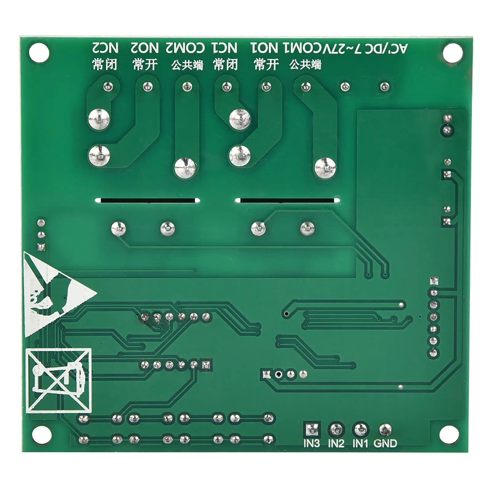 Scheda di controllo motore DC/AC 7V-27V YYB-5 con due relè di ritardo e funzione di retromarcia