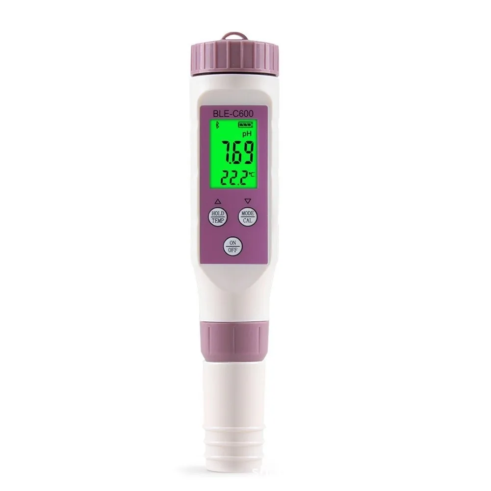 7-in-1 Water Monitor for Drinking Water Wastewater Aquarium Pool Hydroponics with pH SALT ORP Temp Measurement