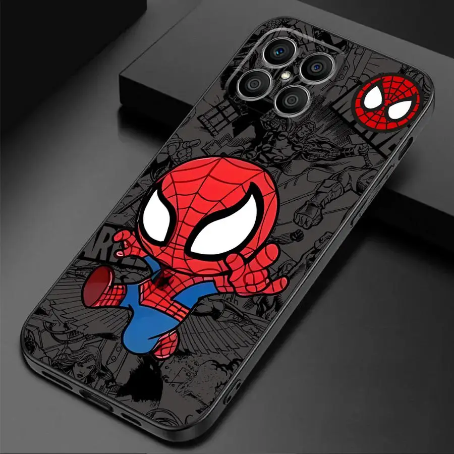 Cartoon Marvel Spider Man Venom Phone Case for Honor X6 X8 8X Magic5 Lite X6a X8a X9a X7 70 90 Pro Magic5 Silicone Armor Capa