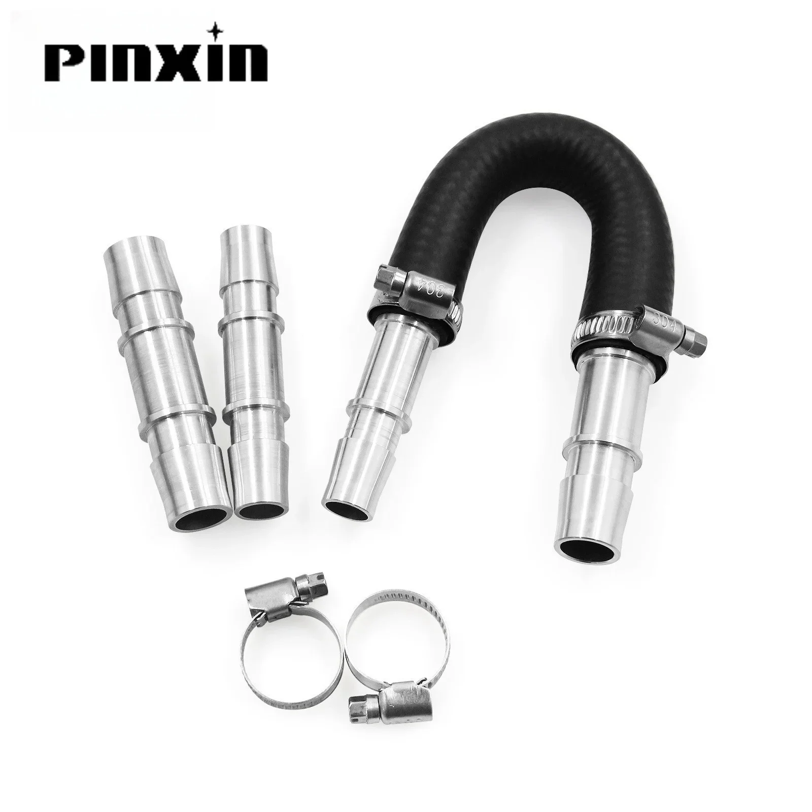 

1Set 626-001 Upgraded Aluminum Engine Heater Core Bypass Kit with 5/8" 3/4" Hose Compatible for Most Common Heater Hoses