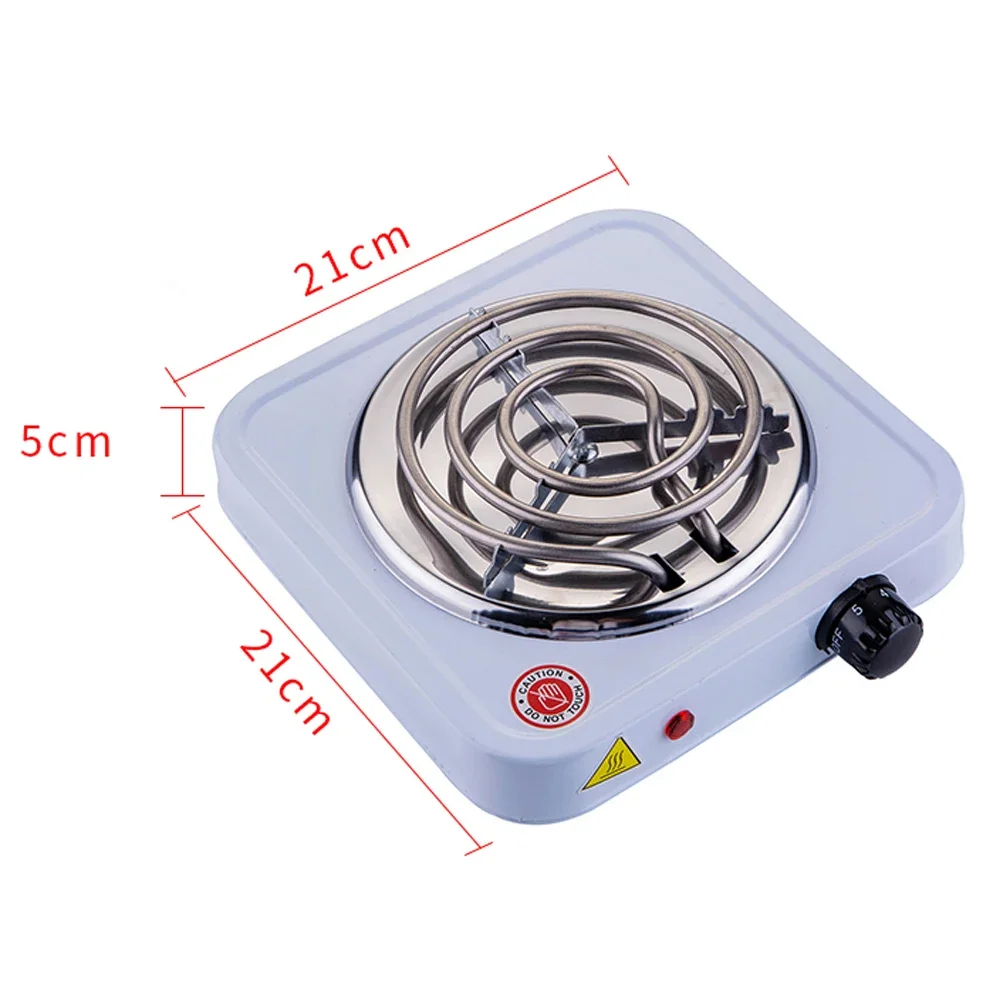 220V 1000W Single-head Electric Stove Kitchen Heating Furnace Burner Household Hot Plate Cooker Coffee Heater 5-Speed Thermostat