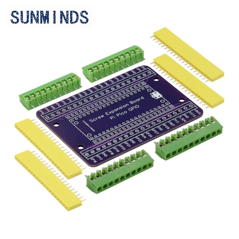 Raspberry Pi Pico Expansion Board GPIO Breakout Extension Adapter Onboard Male and Female Pins for Pico