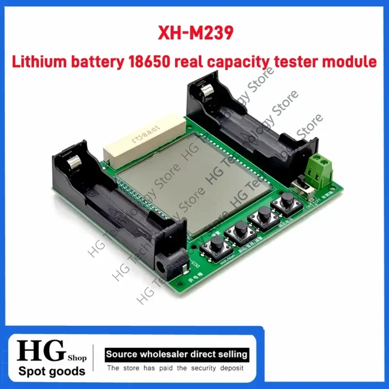 Original new XH-M239 Lithium Battery 18650 True Capacity Tester Module For MaH/mwH Digital Measurement High Precision DC 5V-12V