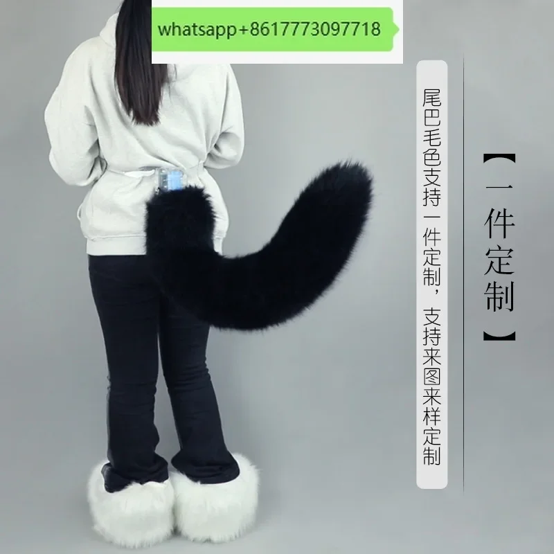Mechanical tail intelligent movable animal tail skeleton exhibition accessories