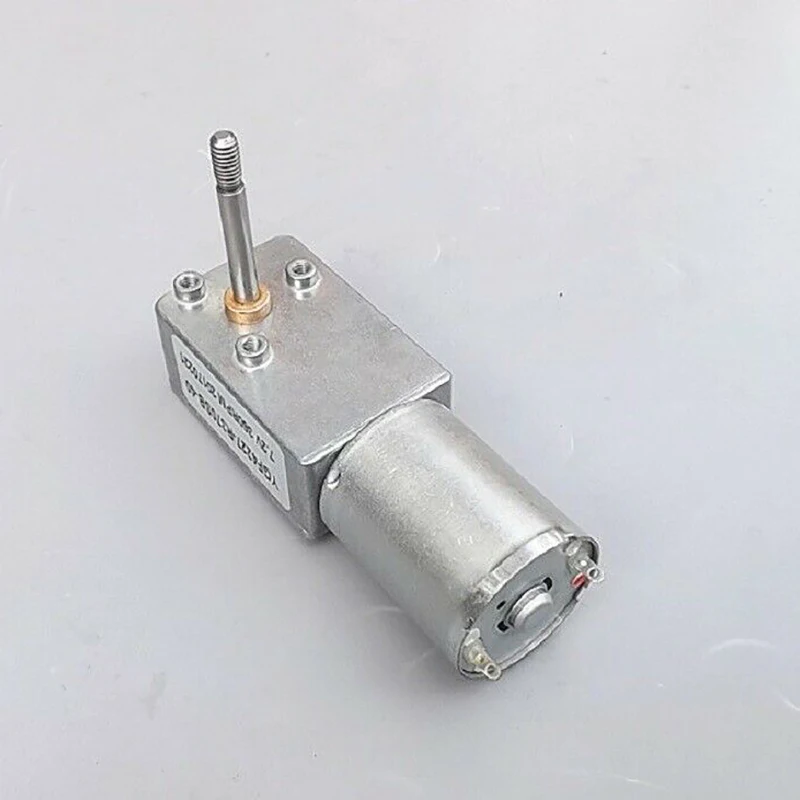 DC 3V 9V 5V 6V 7.2V 360RPM Micro 370 Turbo Worm Gear Motor Large Torque Mini 7 type Electric Motor 29mm long shaft For Toy Hobby