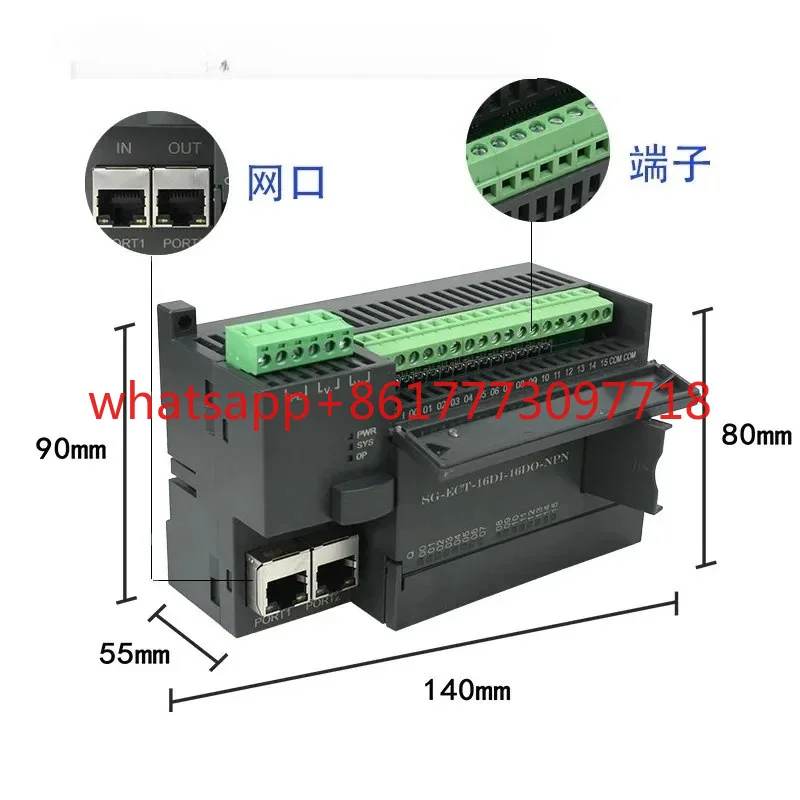 

EtherCATHigh Speed EtherCAT Remote IO Module 32 Channel Digital Input Output PLC Expansion Board