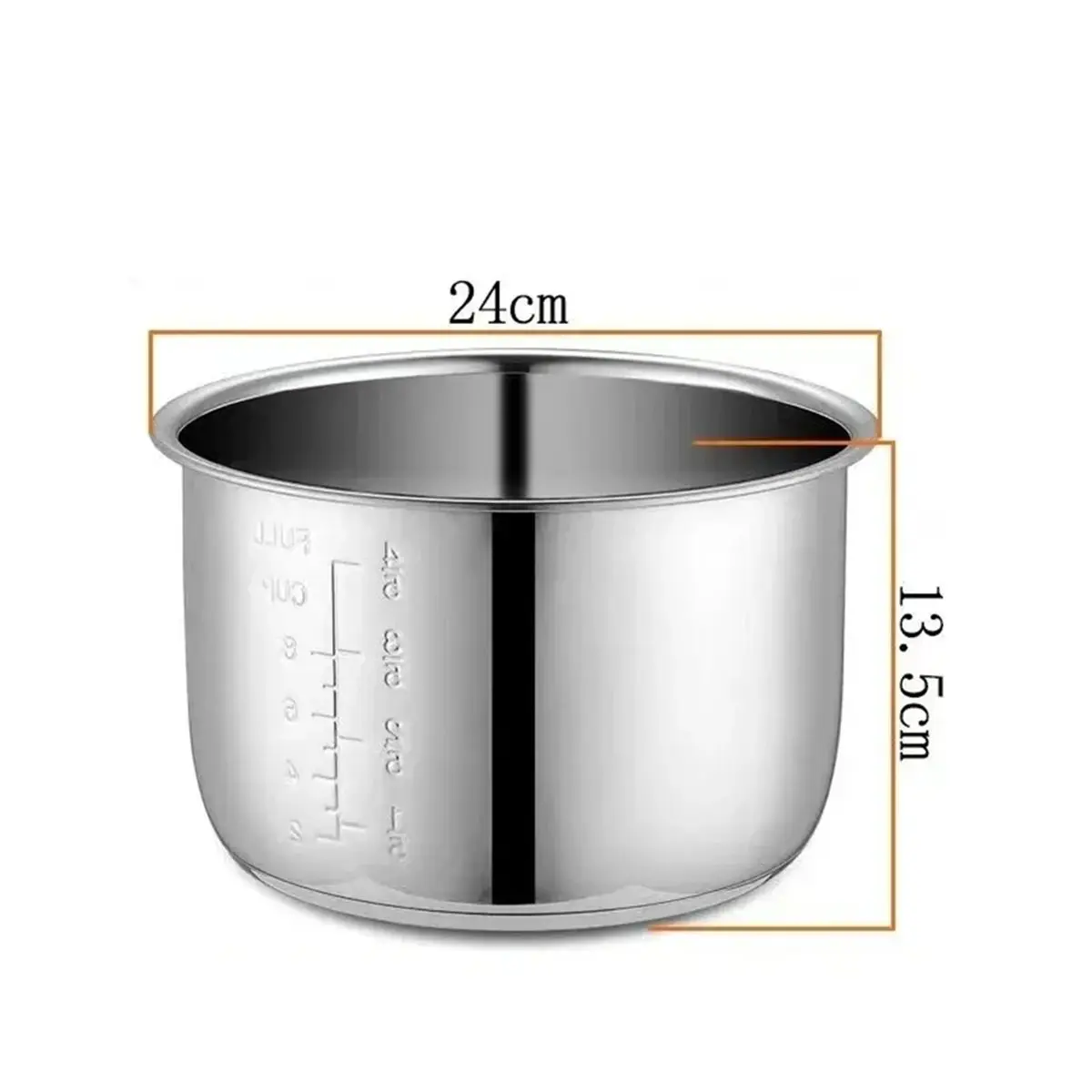 

Внутренняя чаша для электрической скороварки 5 л, мультиварка, емкость из нержавеющей стали для приготовления супов и каш