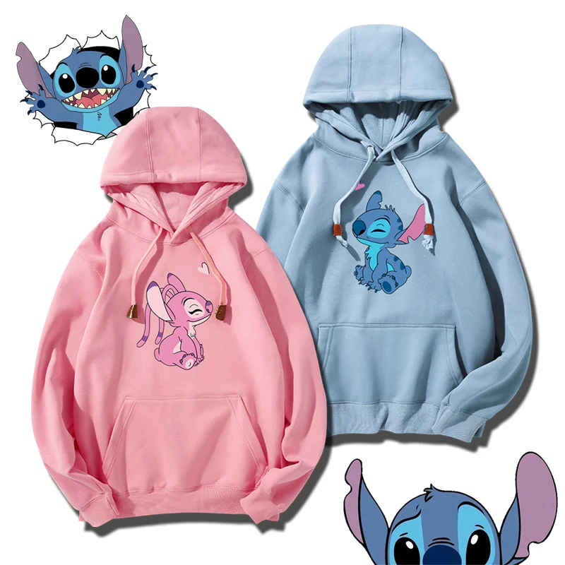 Stitch Hoodies Collaboration Couple Outfit Super Popular Fashion Jacket Casual Men\'s Hooded Women\'s Sweatshirt Trendy