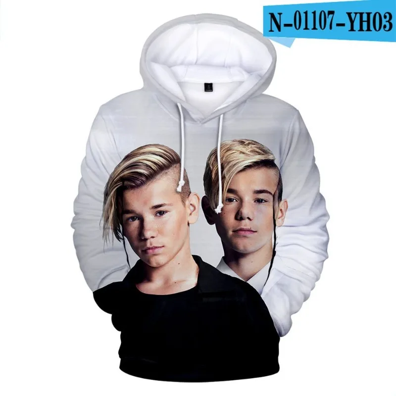 Marcus and Martinus Hoodie Women 3D Print Hoodies Oversized Hoodies Women Men Casual Sweatshirt Harajuku Long Sleeve Hoodies