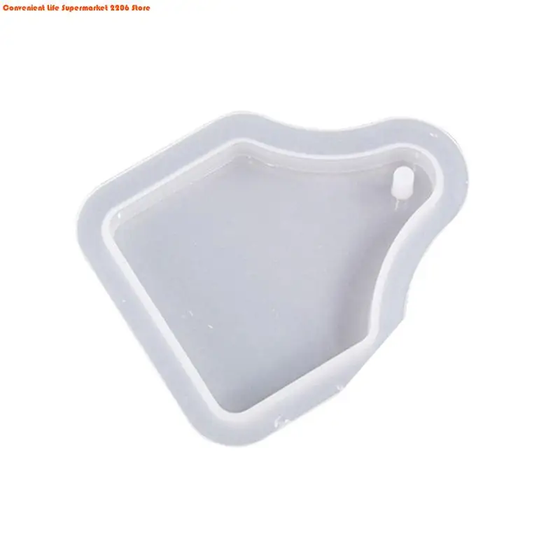Fan-shaped Round Heart Oval Bone Tag Silicone Epoxy Mold Resin Casting Necklace Pendant Mold Suitable for Home Decor