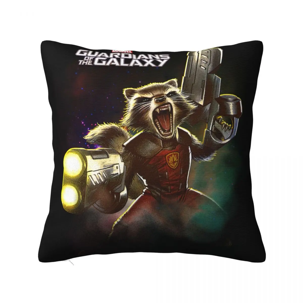 Decorative Pillow Cover Guardians Of The Galaxy Fearsome Rocket Racoon Merch Sofa Pillow Case Cover Square Multi Size