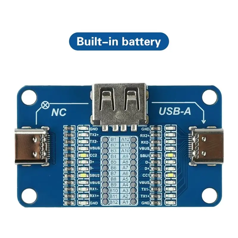 AT82-Multi-Function Wire Detection Module USB A/Type C Adapter Fast Charging Cable Analyzer With LED Indication