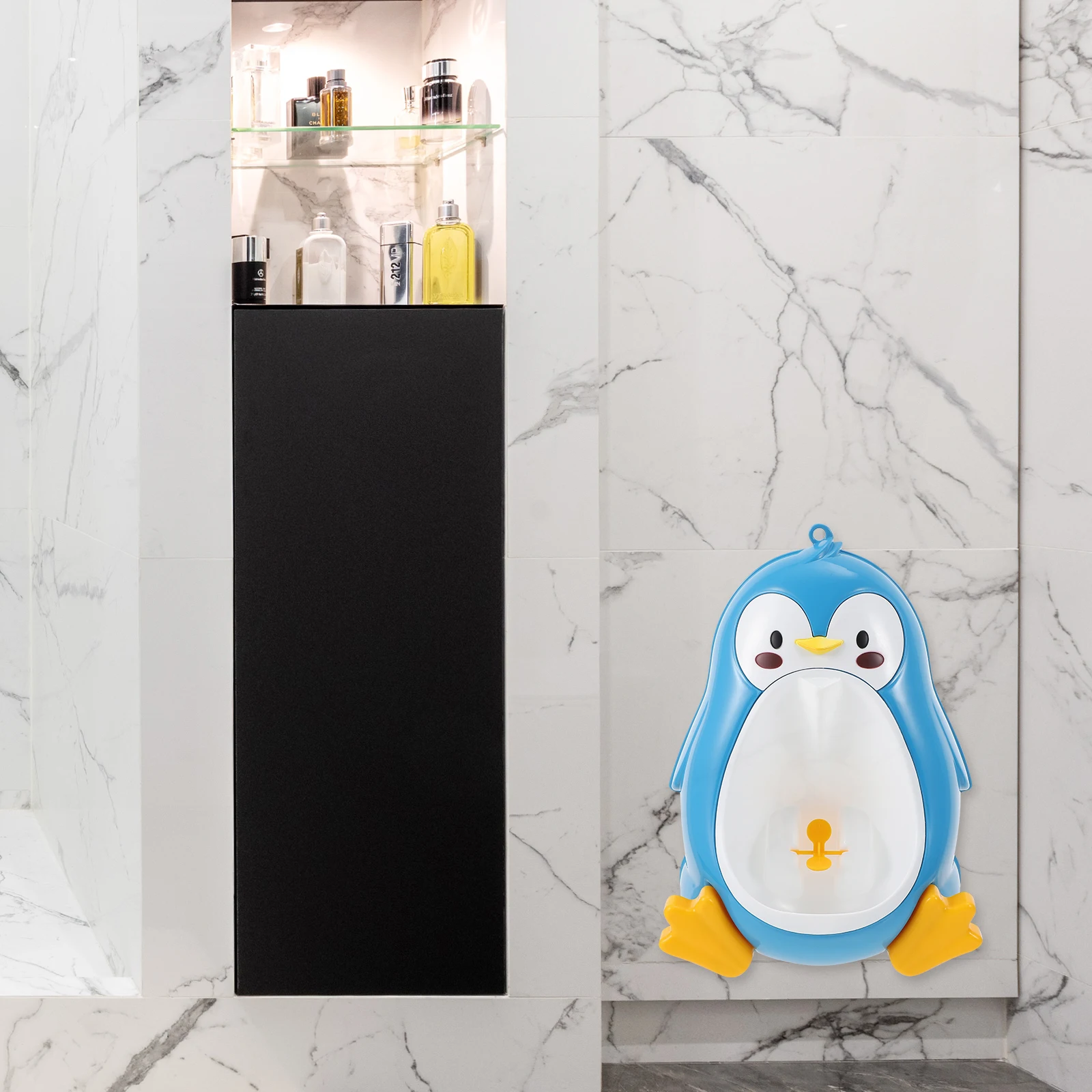 

Children's Urinal Boy Training Shape Baby Boy Toilet Fun Windmill Easy Install Mount Save Space