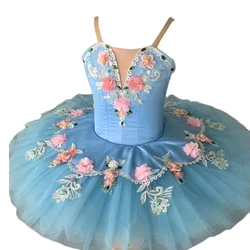 Adult Women Ballet Tutu Dress Girls Sky Blue Swan Lake Professional Ballet Skirt Dance Costumes Kids Ballerina Dress Ballet Wear