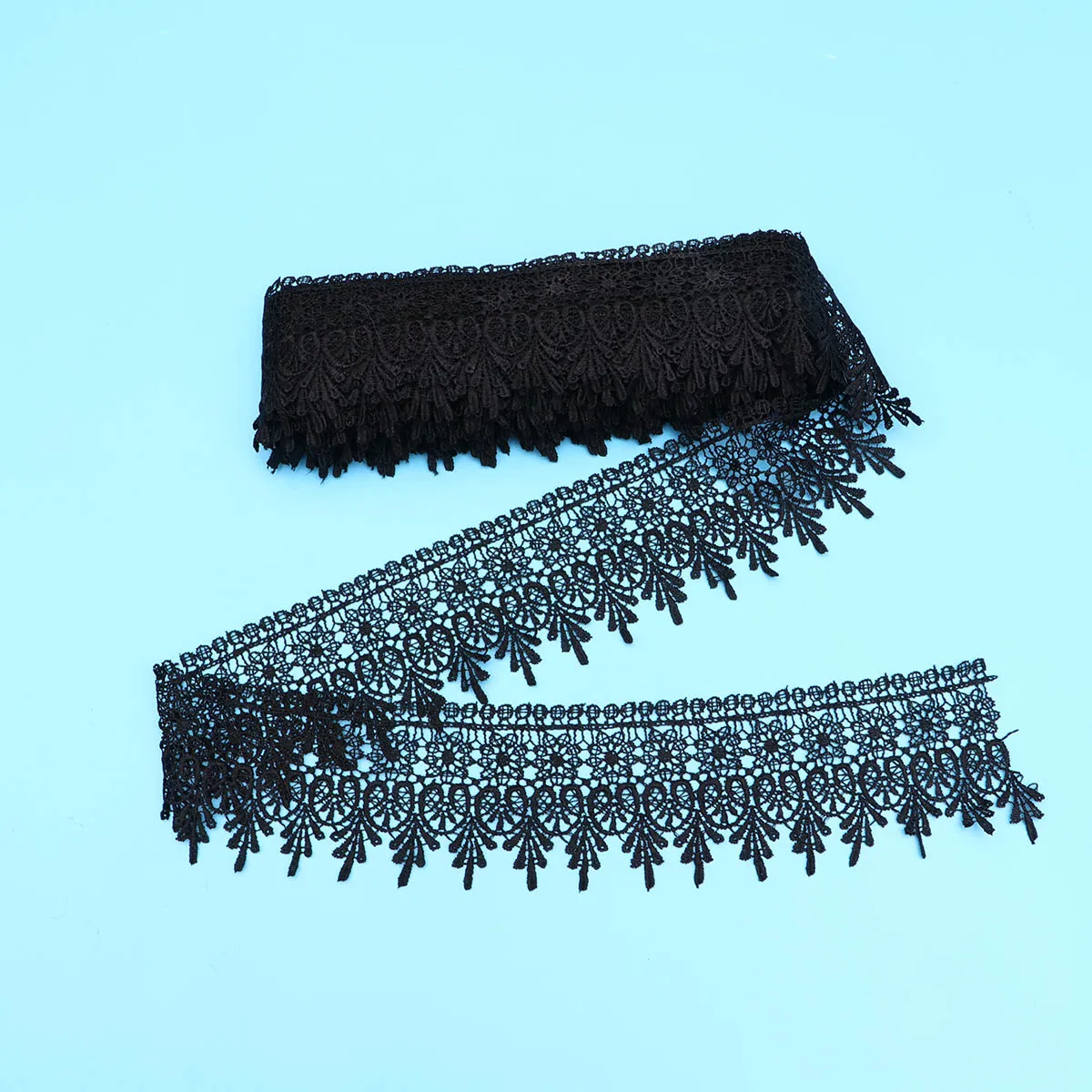 

1 Roll Black Embroidery Lace Trimming Ribbon For Diy Home Textile Decoration Cloth Art Accessories Crafts Wedding Gift Wrapping