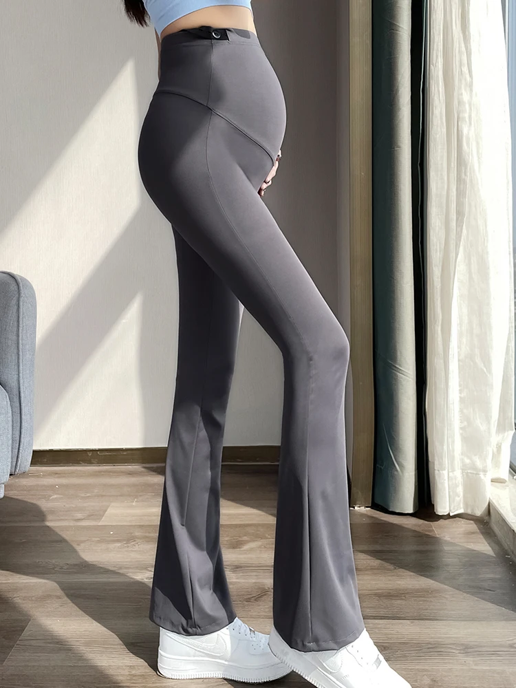 Maternity Leggings for Pregnant Women Yoga Flared High-waisted Trousers Pregnancy Clothes