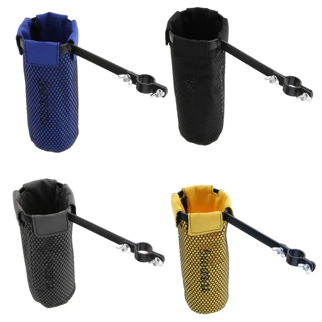 Fabric Drumstick Bag Waterproof Drum Stick Holder Clamp Mountable Mallet Pouch for Drum Set Bands