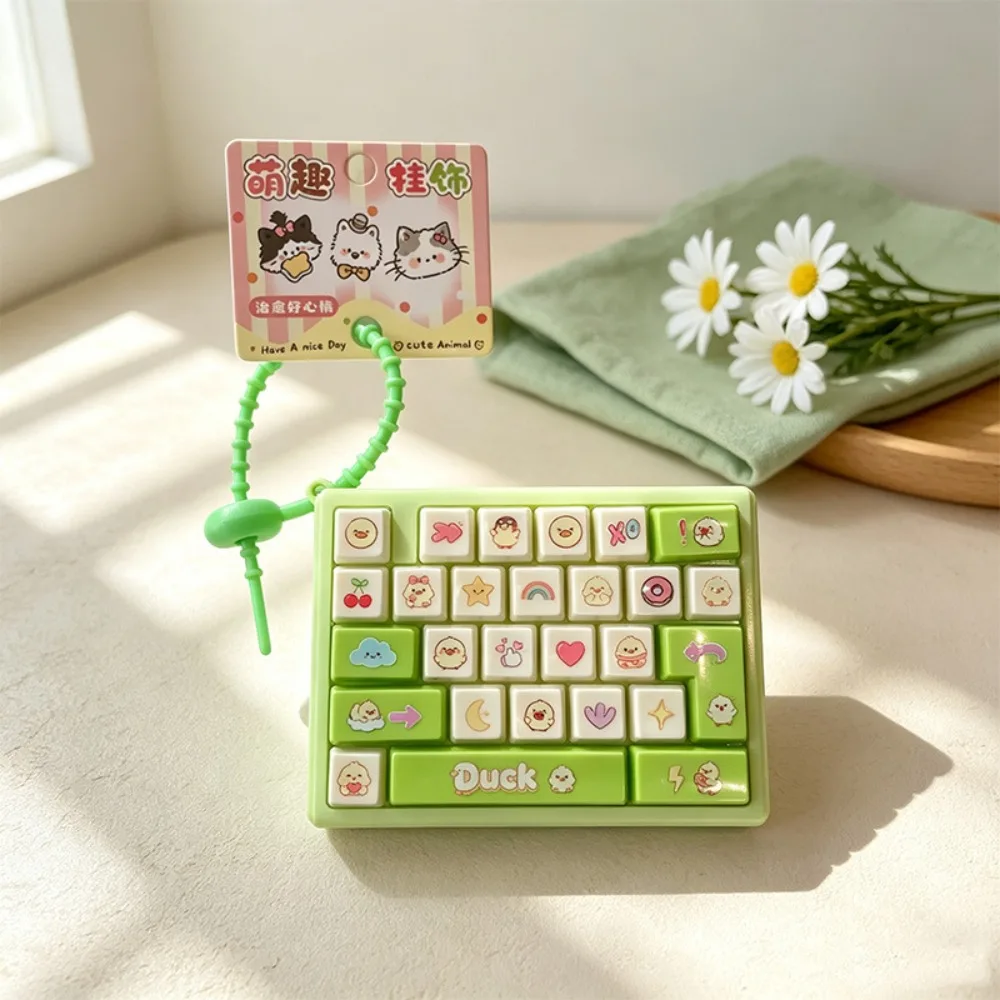 26 Key Decompression Button Toy Cute Design Small Gift Mini Keyboard Pendant Creative Style Bag Hanging Ornament