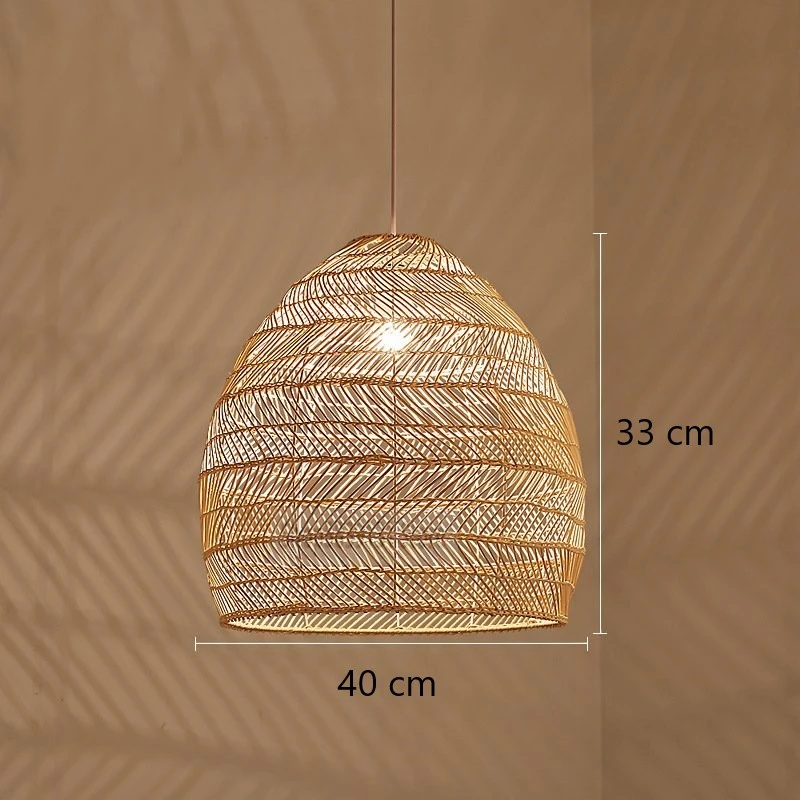 Imagem -03 - Moderno Pastoral Criativo Rattan Pingente Luzes para Sala de Estar Quarto Estilo Chinês Pendurado Lâmpadas Casa Deco Led Luminárias