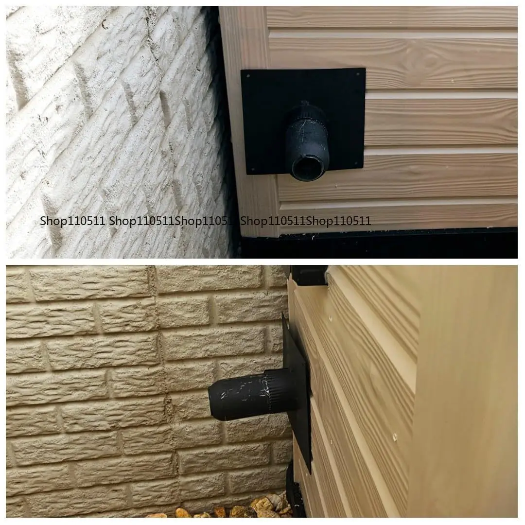 Generator Expansion Kit with Insulated Through-Wall Mounting Plate Exhaust Exhaust Gas