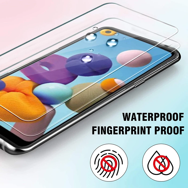 3 قطعة زجاج واقي لسامسونج غالاكسي A01 A11 A21 A31 A41 A51 A71 الزجاج المقسى سامسونج M01 M11 M21 M31 M51 حامي الشاشة